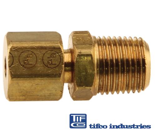 TIFCO Industries - Part#: 37157 - Brass Compress Ftg-Female Conn