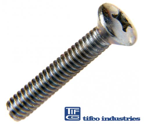 Tifco Industries Part Oval Head Phil Machine Screw X