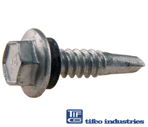 TIFCO Industries - Part#: 33572 - Hex Hd Drill Scr w/Seal