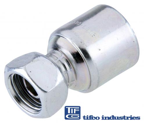 TIFCO Industries - Part#: 81394 - MegaCrimp Hose End, 8G