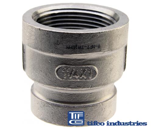 TIFCO Industries - Part#: 14062 - 316 SS Reducer Coupling