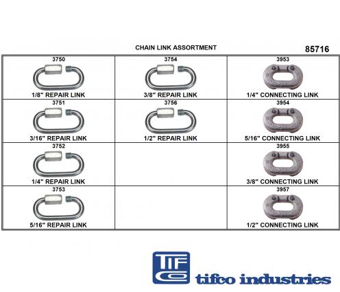 TIFCO Industries - Part#: 185716 - Chain Link Refill Assortment, 1