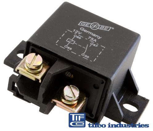 TIFCO Industries Part 2606 High Amp Relay 75 Amp 12V SPST