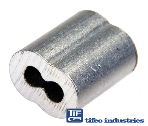 TIFCO Industries - Part#: 3785 - Wire Rope Crimp Ferrule, 1/4