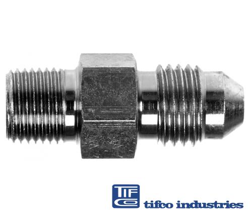 TIFCO Industries - Part#: 38755 - Steel Adapter-JIC Male Conn, 3/8 