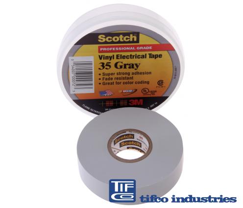 TIFCO Industries - Part#: 4285 - 3M OSHA Color Code Tape, 3/4 x 66 Ft Red