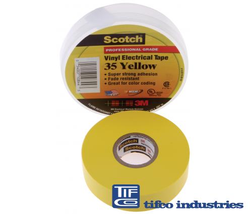 Scotch Vinyl Color Coding Electrical Tape 35, 3/4 x 66' Blue