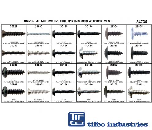 Automotive trim deals screw assortment