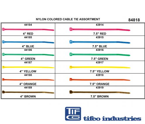 TIFCO Industries - Part#: 85362 - Black Ty-Rap Cable Tie