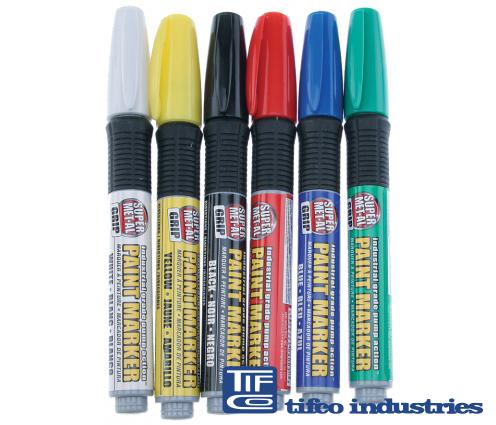 TIFCO Industries - Shop Supplies, Markers, Fiber Tip, Set