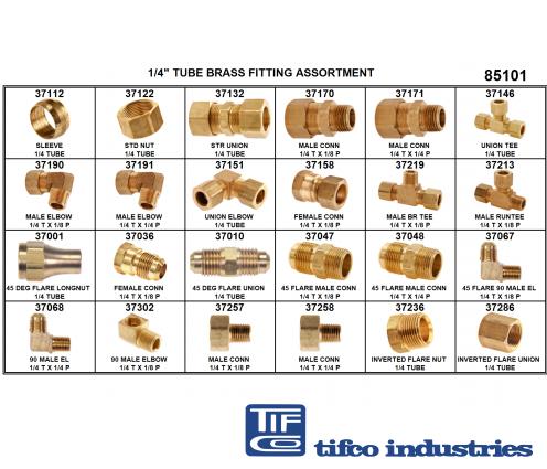 TIFCO Industries - Tube / Pipe Fittings, Tube Fittings, Brass