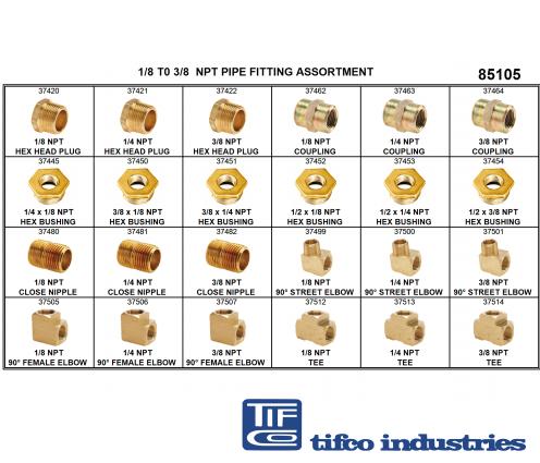 TIFCO Industries - Tube / Pipe Fittings, Pipe Fittings, Brass