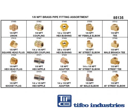Brass pipe nipple, 1/8 Brass pipe nipple, 1/8