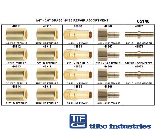 Brass Ferrule 5/8 Inner Diameter 7/16 Pierce Smooth Crimp Hose Fitti –  Robidoux Inc