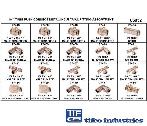 ティーズ ページ43 TIFCO Industries - Part#: 85832 - Push-To-Connect Fitting