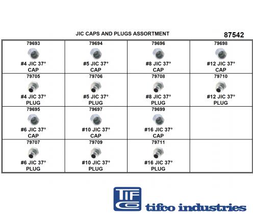 TIFCO Industries - Part#: 185125 - Brass Comp Fitting Refill Asst