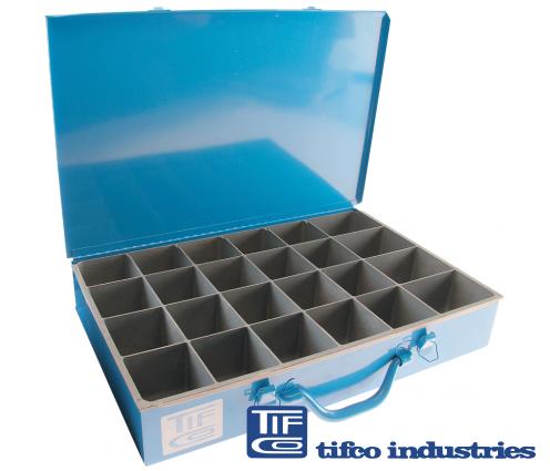 Mighty-Tuff™ Box with 4 Compartments - 4-5/16 L x 2-5/8 W x 1-1/16 Hgt.